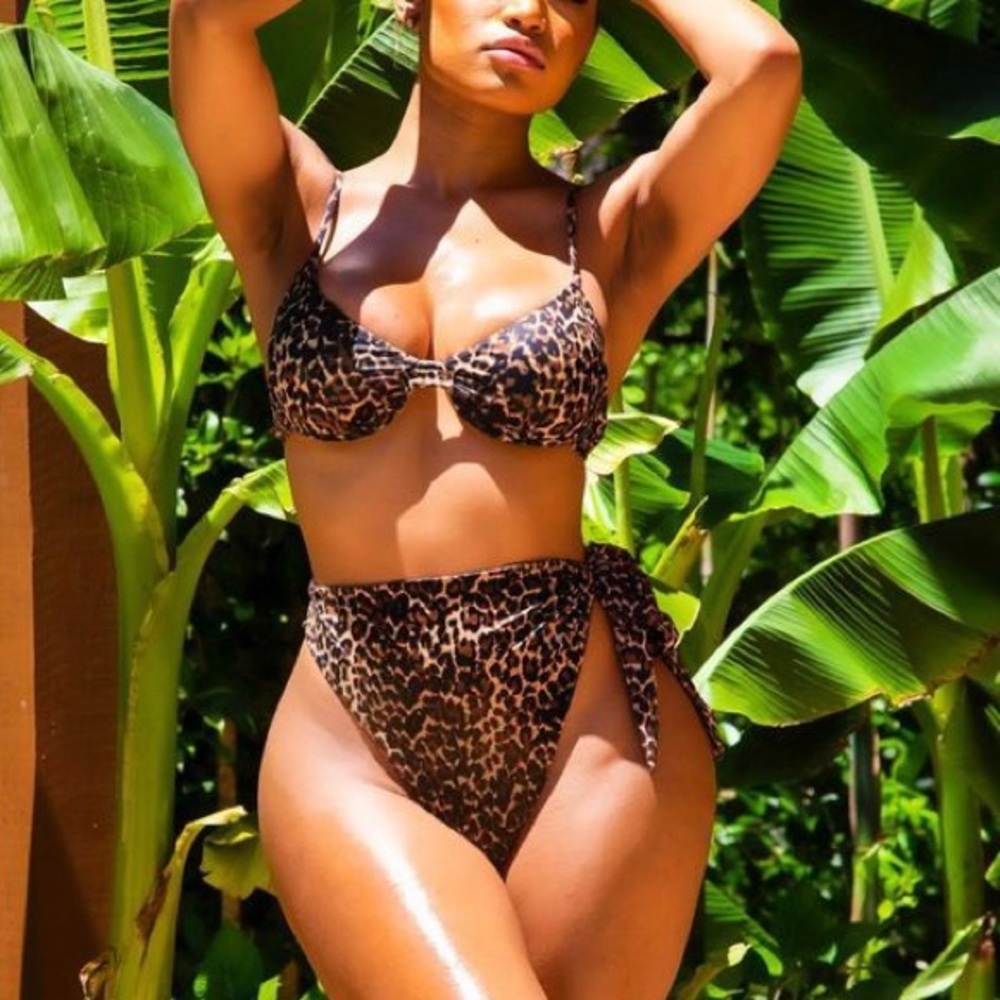 Sexy leopard bikini for women summer bathing suit